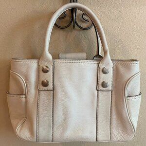 VINTAGE MICHAEL KORS Off White Pebbled Leather Medium Sized Tote